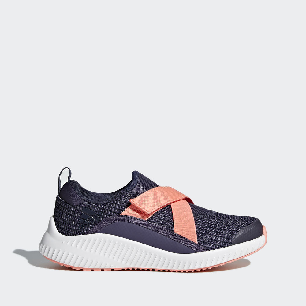 Adidas Fortarun X - παπουτσια για τρεξιμο για κοριτσια - Μωβ/Μπλε/Κοραλι,Μέγεθος: EU 27 – 39 1/3 (18